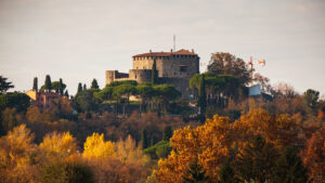 Gorizia castle on the top of the hill that dominates the newer part of the city. Seen on our luxury food and wine tour of north east Italy | EPIcURIOUS travel